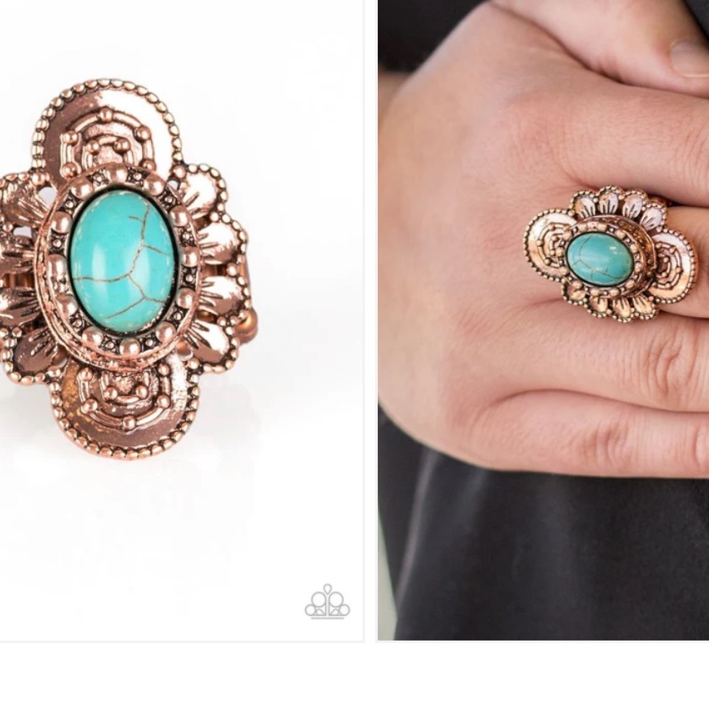 🩵🔵🩵 “BASIC ELEMENT” COPPER RING - PAPARAZZI❗️🩵🔵🩵 - Picture 3 of 3